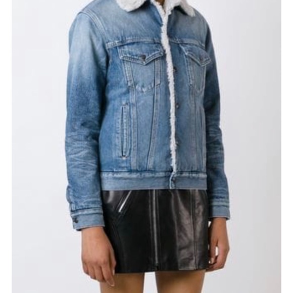 Saint laurent Denim Jacket - Faux Shearling Lined - Picture 7 of 7
